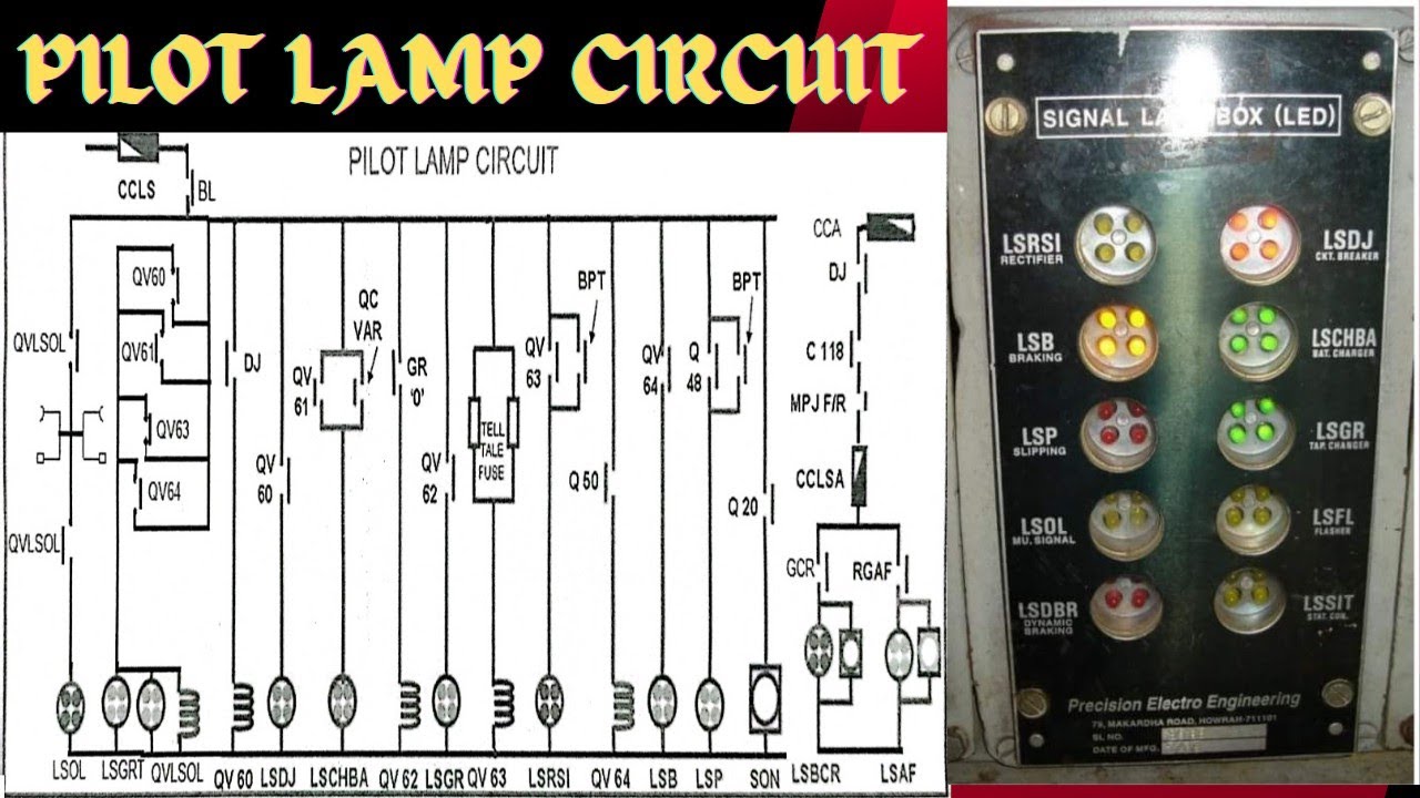 Pilot Lamp Circuit #indianrailways #locomotive