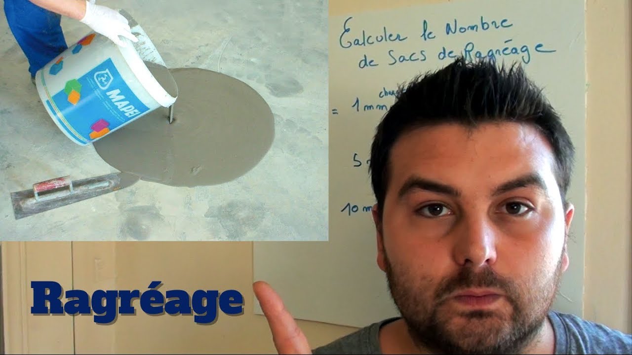 Comment calculer le nombre de sac de ragréage