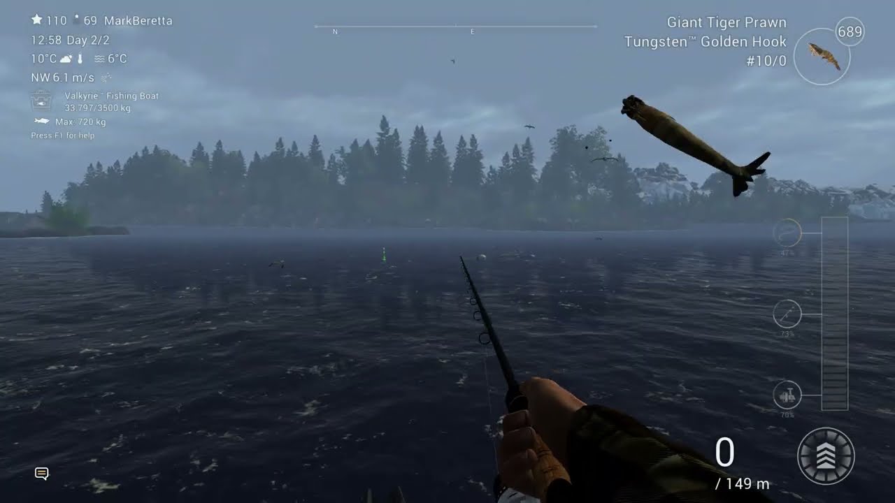 FishingPlanet Norway Skarland Fjord Sea Trout Norway Salmon and Seagulls float fishing