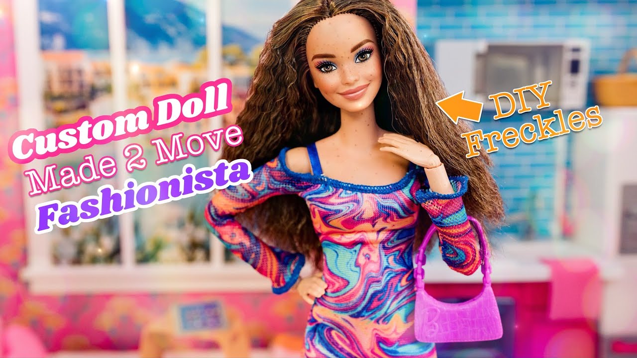 Transforming Fashionista 206 into a Made-to-Move Barbie: Painting Freckles and More