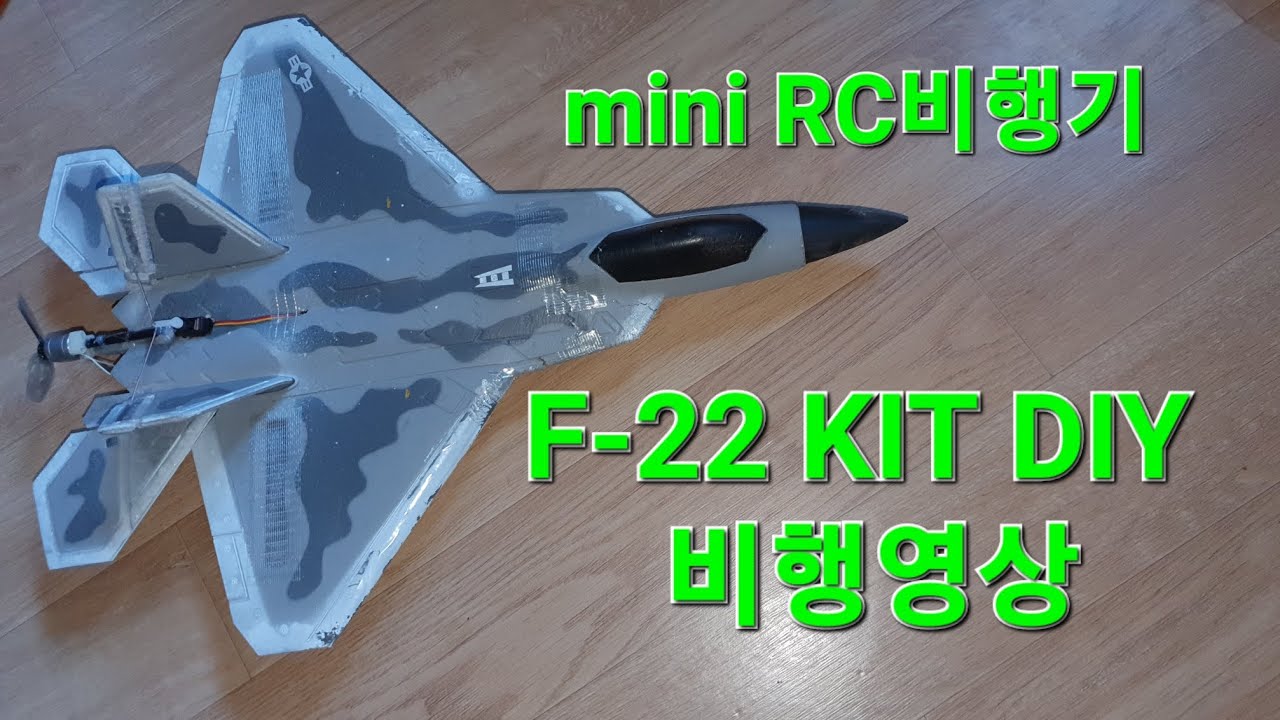 F22 kit diy 비행영상(나무에걸림)  #rc비행기 #rcplane 