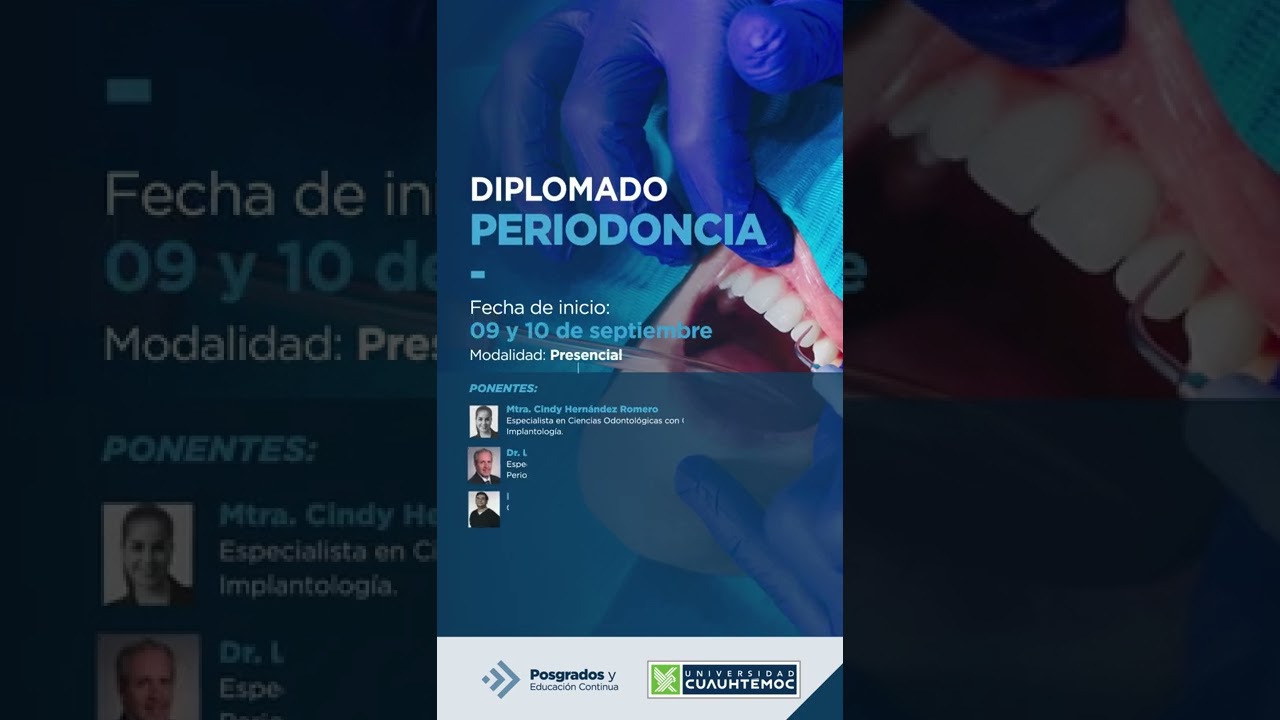 &iexcl;Estudia el Diplomado en #periodoncia!