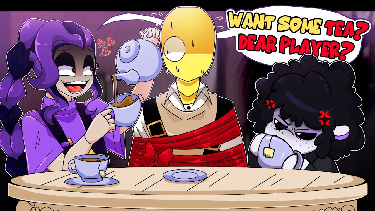 Lily Lovebraids X Player & Baba Chops's Tea Time Date┃Poppy Playtime Chapter 5┃Comic Dub