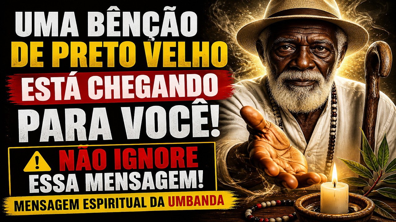 ⚪ Uma Bênção de Preto Velho Está Chegando Para Você | Mensagem Espiritual da Umbanda