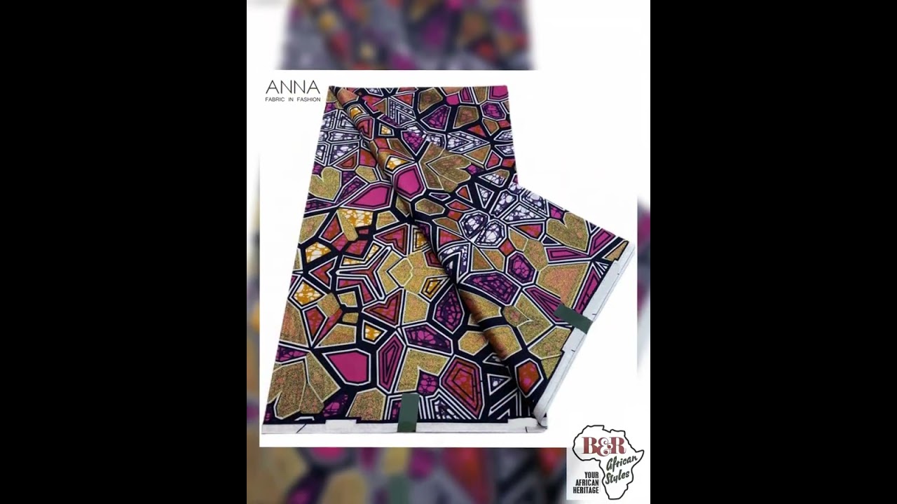 Vivid African Wax Print Fabric