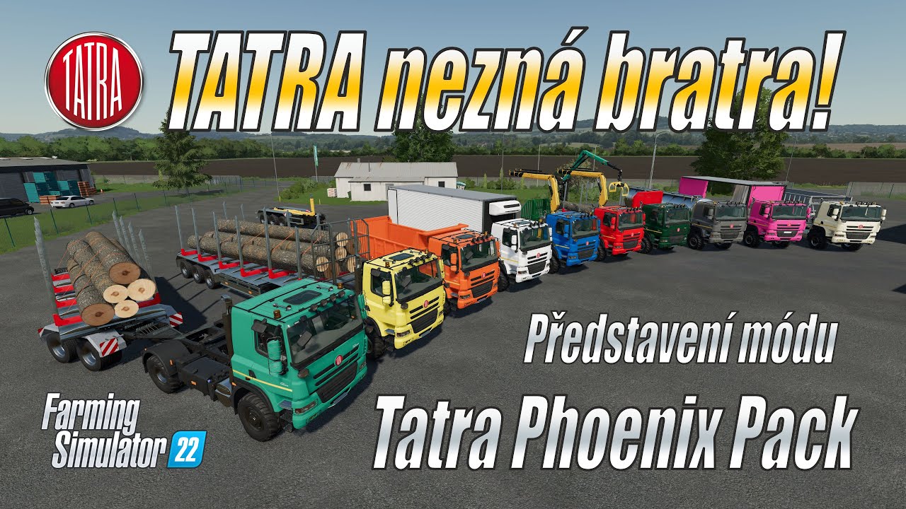 🚛 TATRA nezná bratra! - Představení módu Tatra Phoenix Pack + IT Runner! - Farming Simulator 22 (4K)