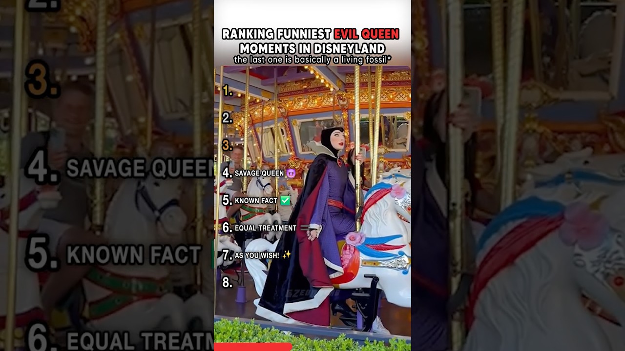 Top Funniest Evil Queen Moments In Disneyland 