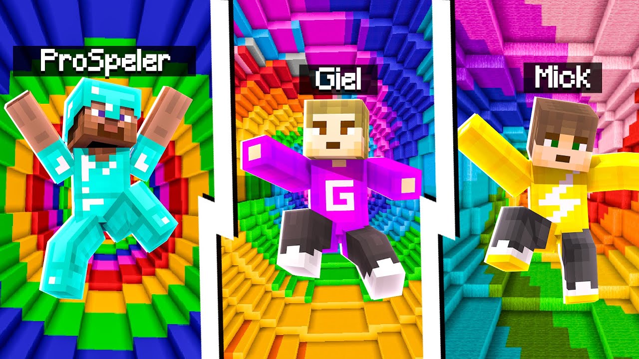 1v1v1 DROPPER Race Tegen Mijn Vrienden! (Minecraft)