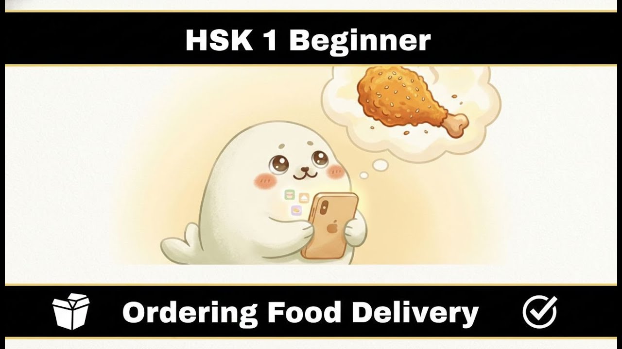 Ordering Food Delivery in China Daily Life Story在中国点外卖 日常生活中文故事