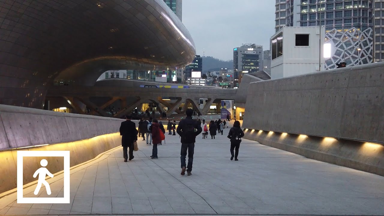 [4K] Прогулка ночью в Тондэмун, Сеул, Южная Корея Walking at night in Dongdaemun, Seoul, South Korea