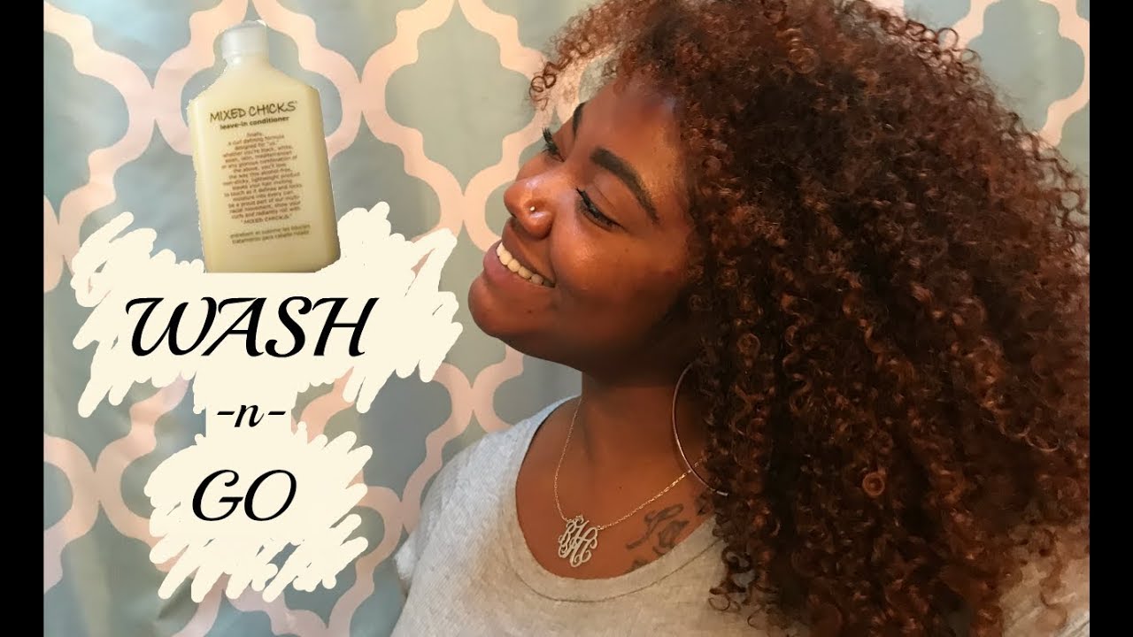 Voluminous Wash & Go using Mixed Chicks Leave-in Conditioner | Brandi Christina Videos