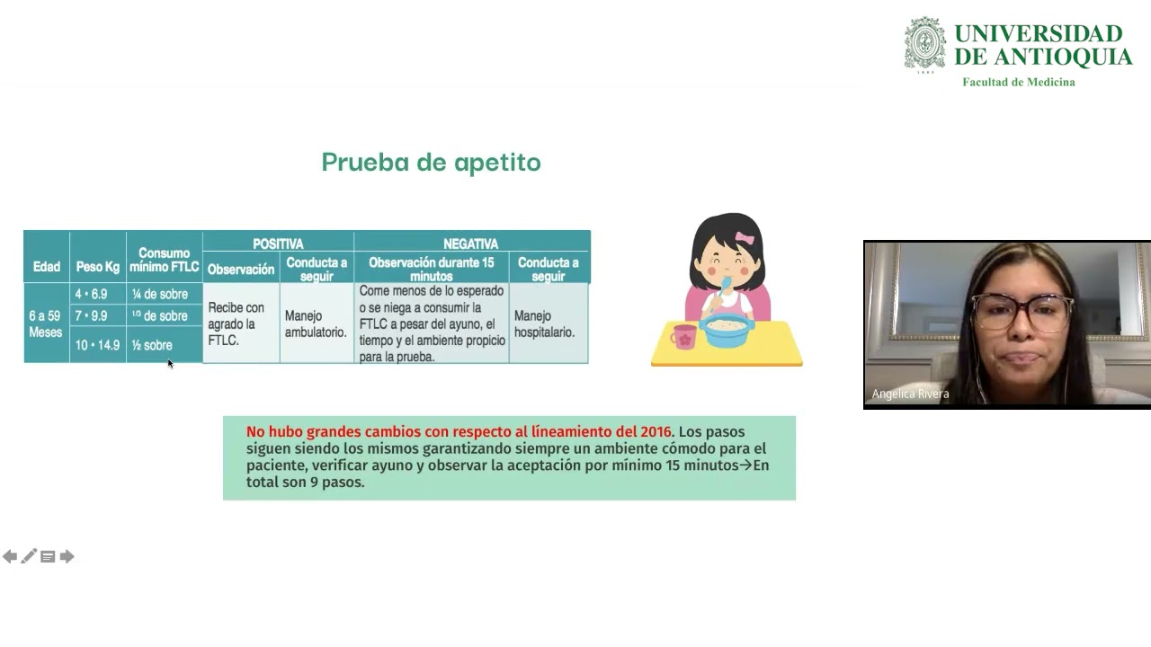 Reunión de Nutrición Pediátrica - Dra. Angelica Rivera