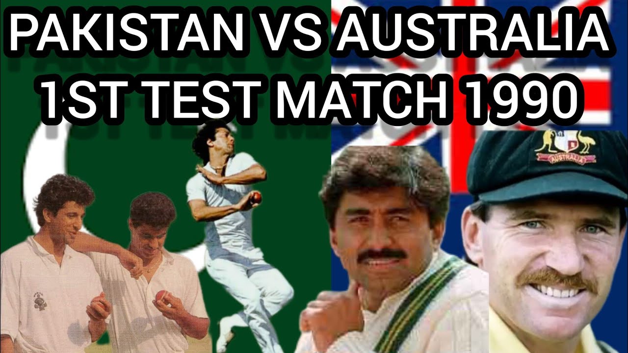 Pakistan vs Australia 1st test match 1990