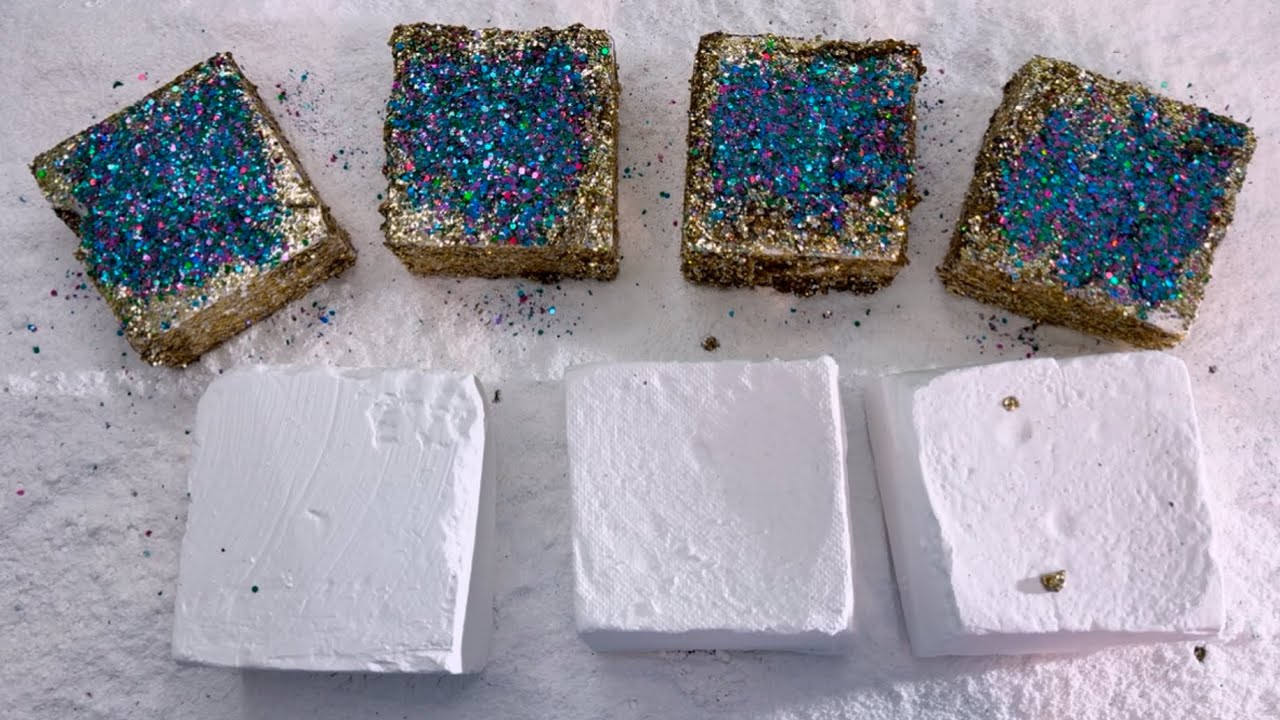 Sparkle “Breaded” Chalk, Jumbos & Baby Oil Overload Bonus 🥰✨Gym Chalk ASMR