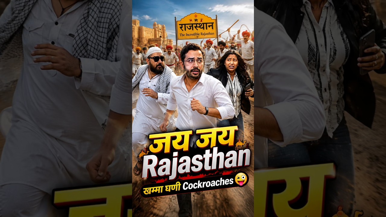 जय जय Rajasthan | खम्मा घणी Cockroaches | #youtubeshorts #shorts #shortvideo #funny #comedy #protest