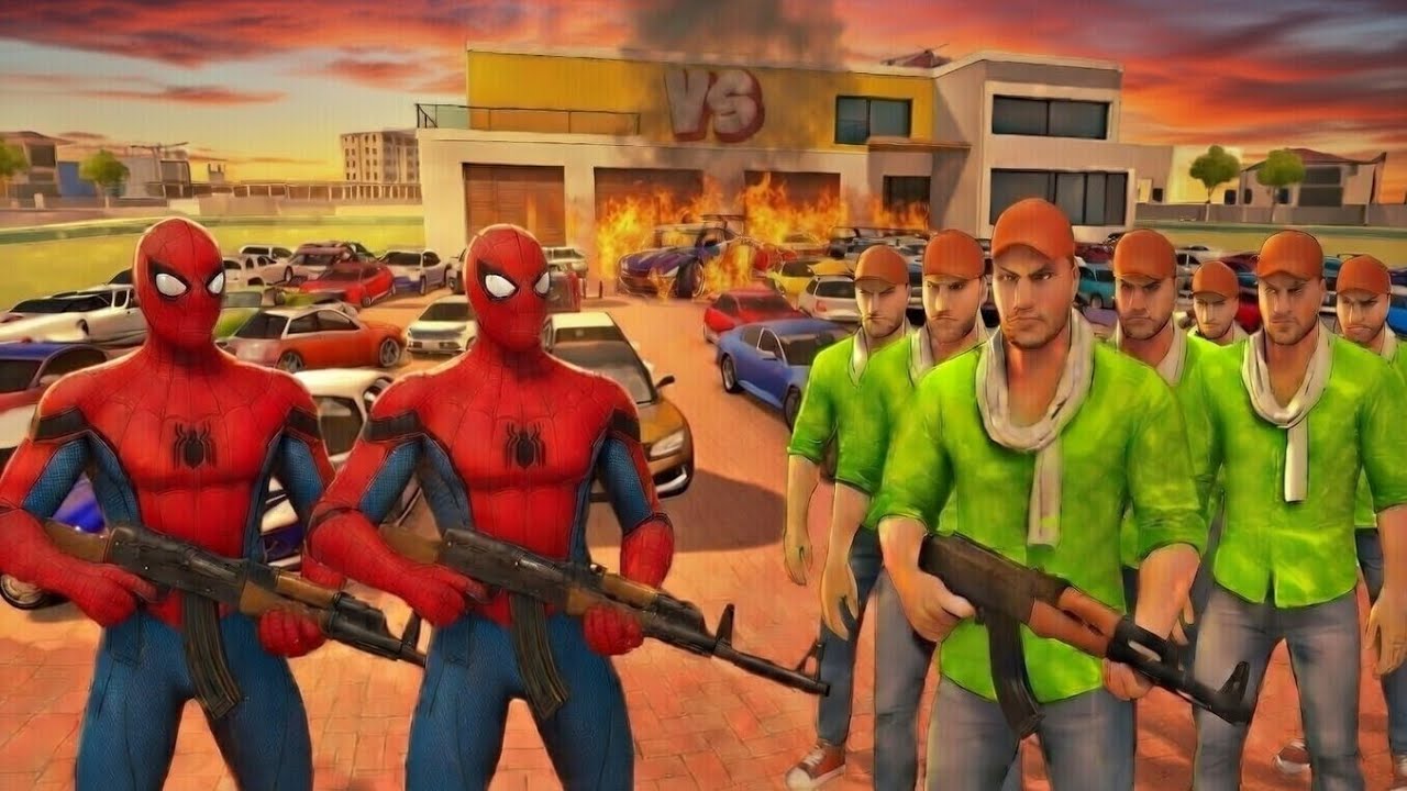 Jack 🆚 Spider-Man me ladai 🤯💥 indian theft auto simulator 🤗