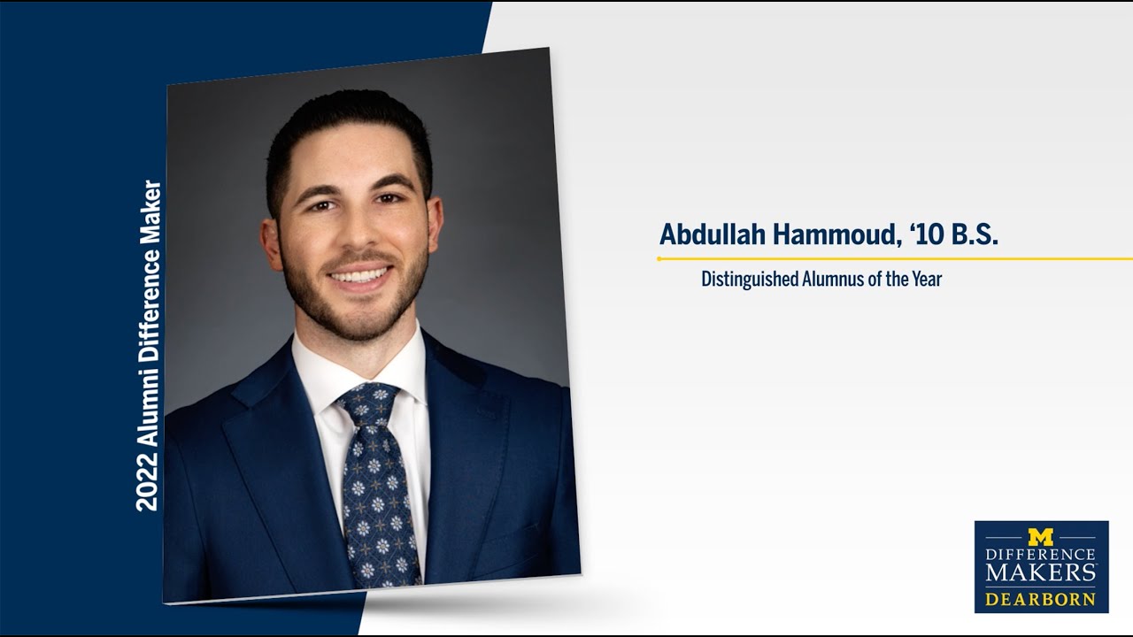 Abdullah Hammoud Distinguished Alumnus of the Year 2022