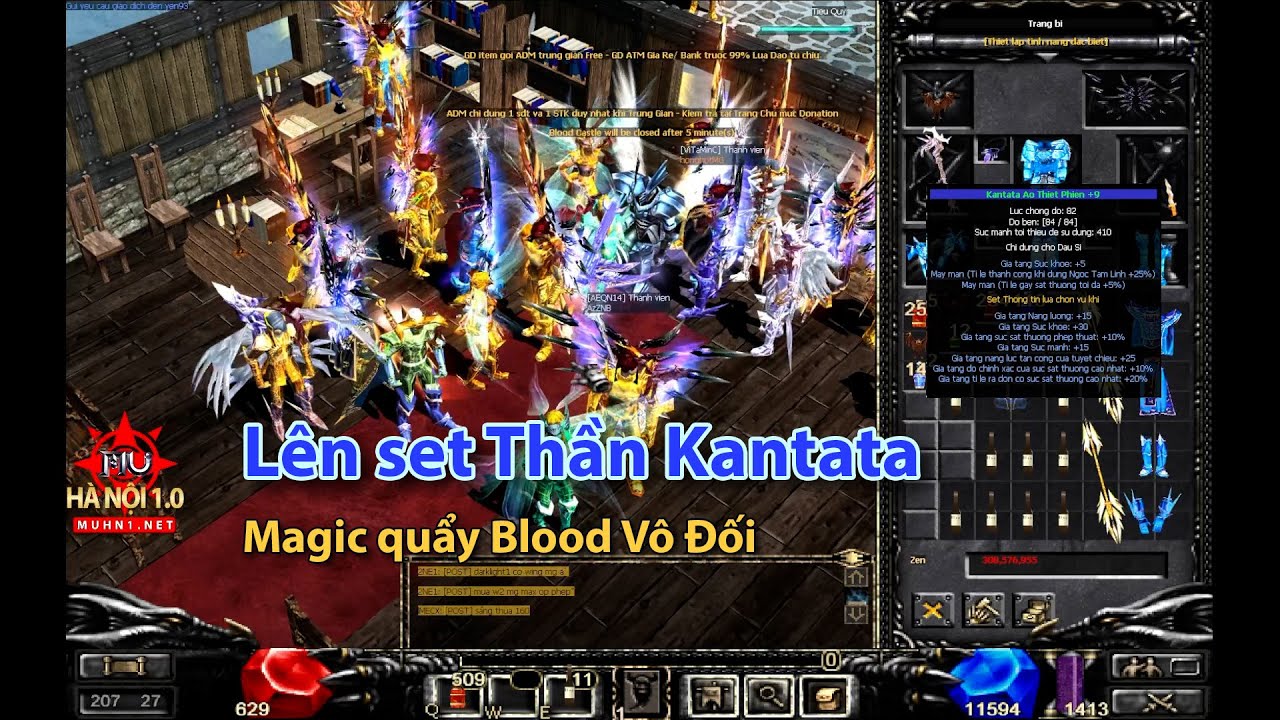 Server gần 1 năm, tân thủ hỗ trợ cách top 14 lần, đồ Excillent free - Mu Hà Nội Season 1 Nguyên Thủy