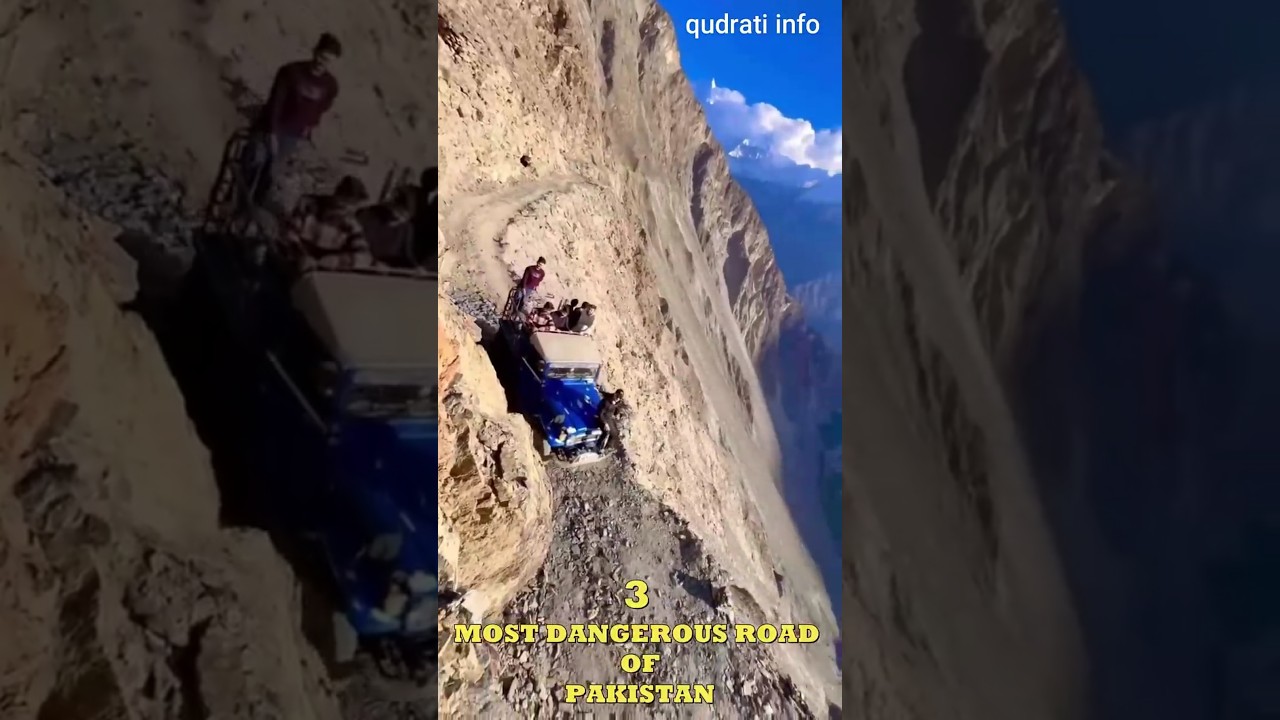 3 Most Dangerous Roads of Pakistan #shorts #tourism #nature