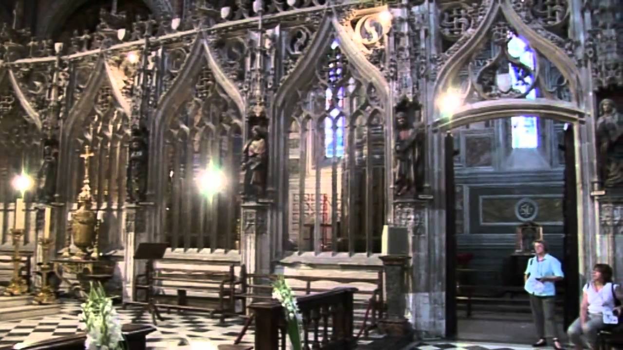 THE GOTHIC CATHEDRAL OF SAINT-CECILE  IN THE TOWN OF ALBI FRANCE.