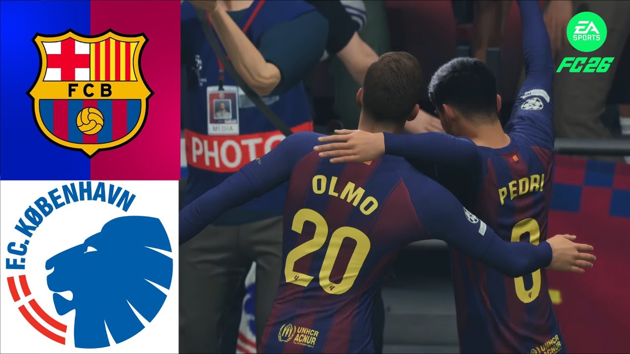 FC 26 GAMEPLAY | FC BARCELONA vs FC COPENHAGEN | CHAMPIONS LEAGUE 25/26 |FULL MATCH HD