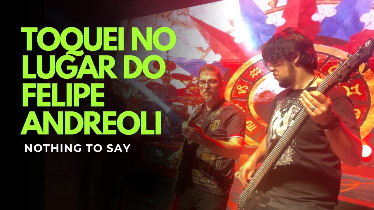 Toquei no lugar do Felipe Andrioli no último show do Angra 😳