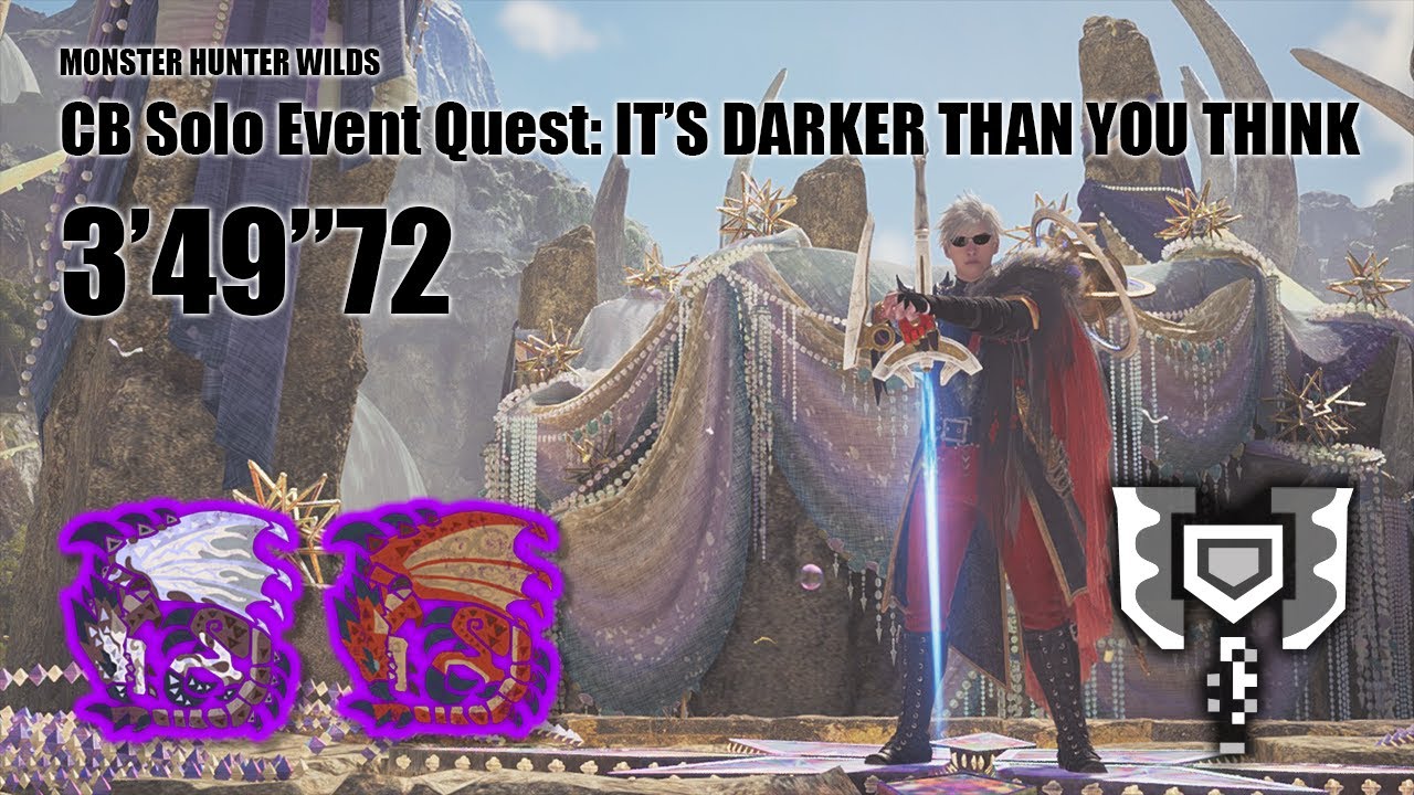 MHWilds CB Freestyle Solo Event: It's Darker Than You Think 3'49