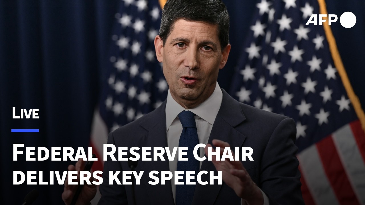 🔴 LIVE: Federal Reserve Chair gives key speech | AFP