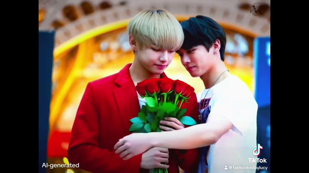 💜💚Taekook 태형과 정국은 프랑스에 있는 젊은 연인이다. 💜🇫🇷✨🇰🇷 AI fANaRT