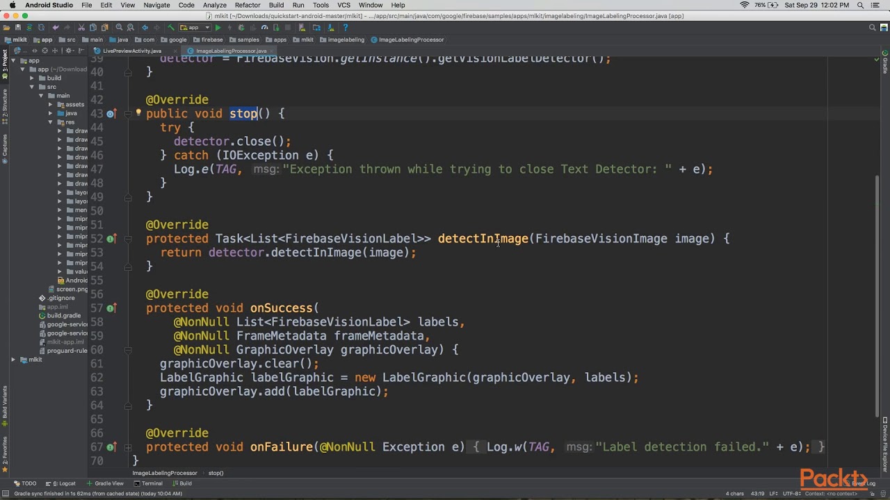 Machine Learning Android App development ML Kit: Implementing Image Labeling Device | packtpub.com