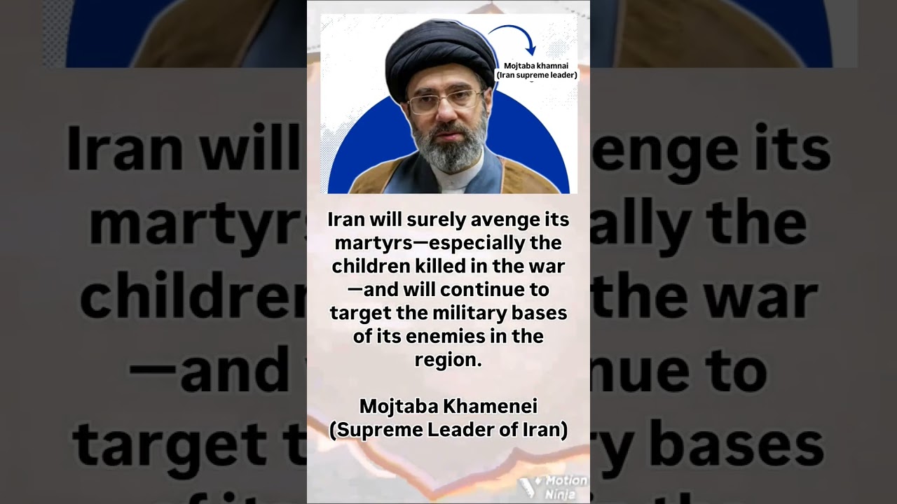 Middle East Tensions Explode: Mojtaba Khamenei Says Iran Will Target Enemy Military Bases Iran Iran