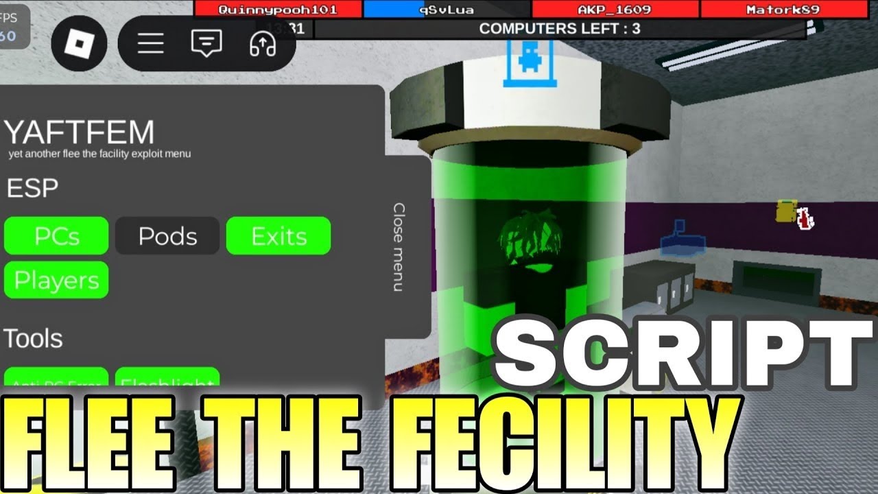 {KEYLESS} Flee The Facility script | ESP, NO ERROR | Pastebin 100%