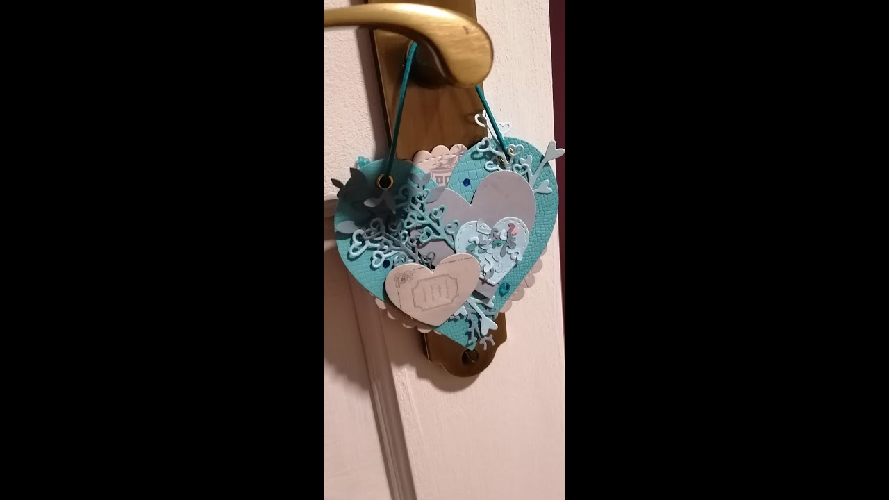 Theme coeur à accrocher#scrapbooking
