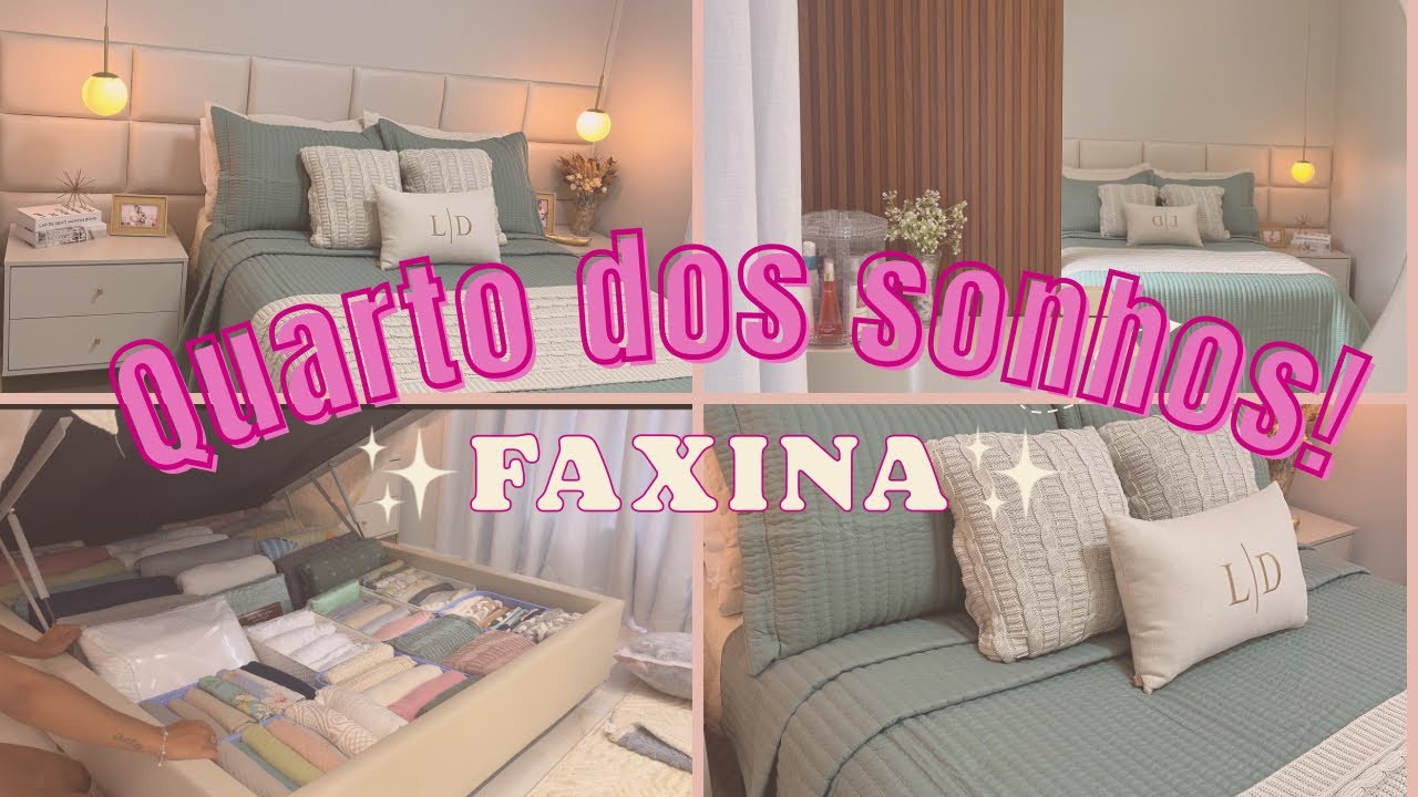 ✨QUARTO DOS SONHOS/CAMA POSTA MAIS LINDA 🤩/ORGANIZAÇÃO DO BAÚ✨ 