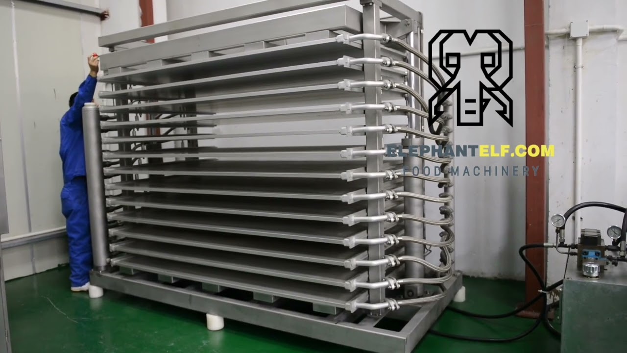 V&iacute;deo de proceso de congelador de placas horizontales a la venta Suministro de f&aacute;brica