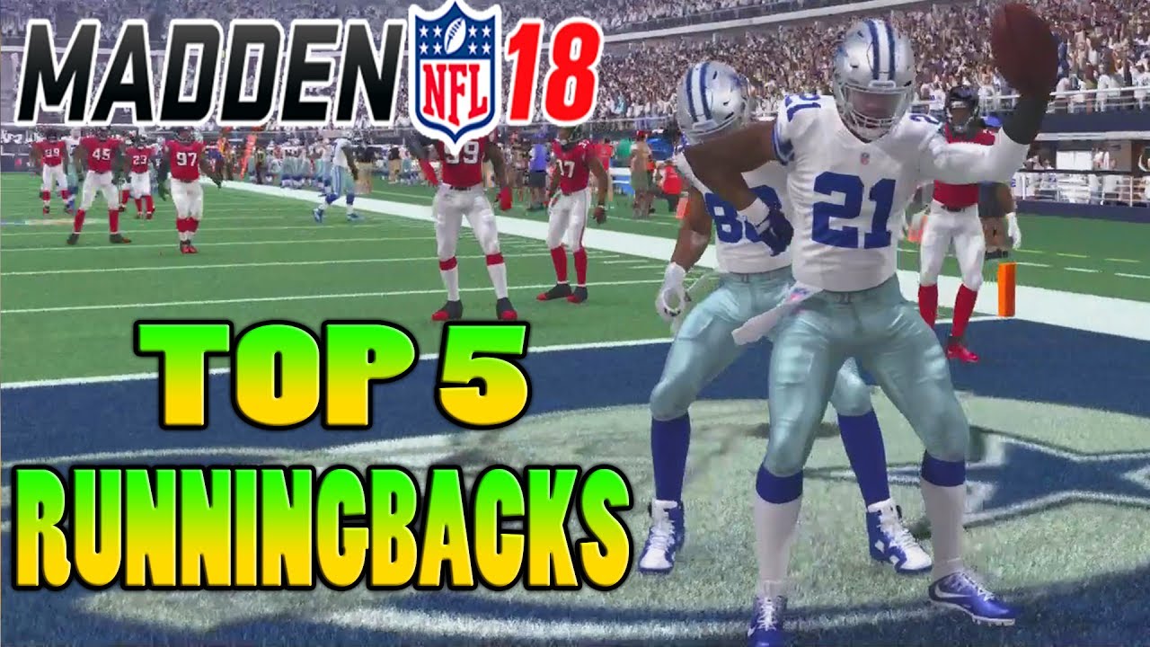 MADDEN NFL 18 RATINGS - TOP 5 RUNNING BACKS IN MADDEN 18
