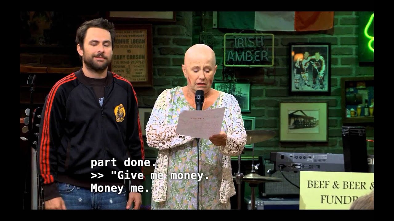 Money me. Money now. Me a money needing a lot now.