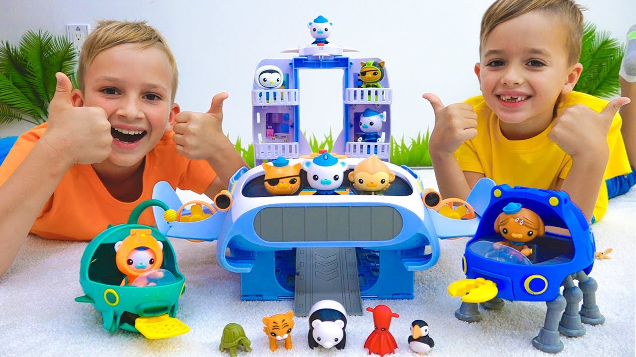 Vlad ve Niki Octonauts Oyuncak Hayvanlar Kurtarma G&ouml;revi