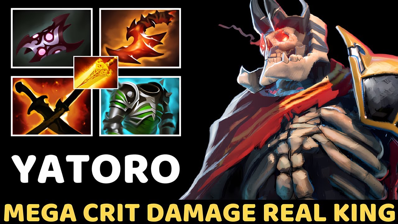 YATORO [Wraith King] Mega Crit Damage Real King 7.37 Dota 2