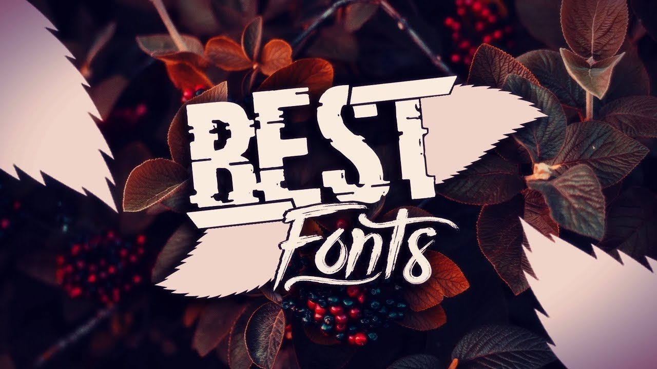 TOP 10 | BEST Fonts for Photoshop *2019*