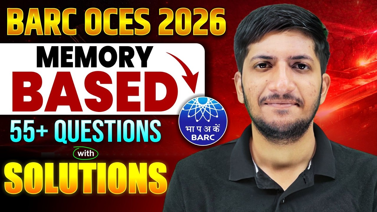 BARC OCES 55+Memory  Based Questions 2026 🔥 | Chemistry