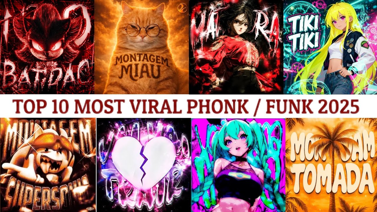 TOP 10 MOST VIRAL PHONK / FUNK 2025 🔥🎵🔥