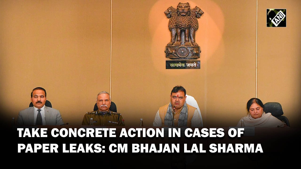 Take concrete action in cases of organised crime and paper leaks: CM Bhajan Lal Sharma