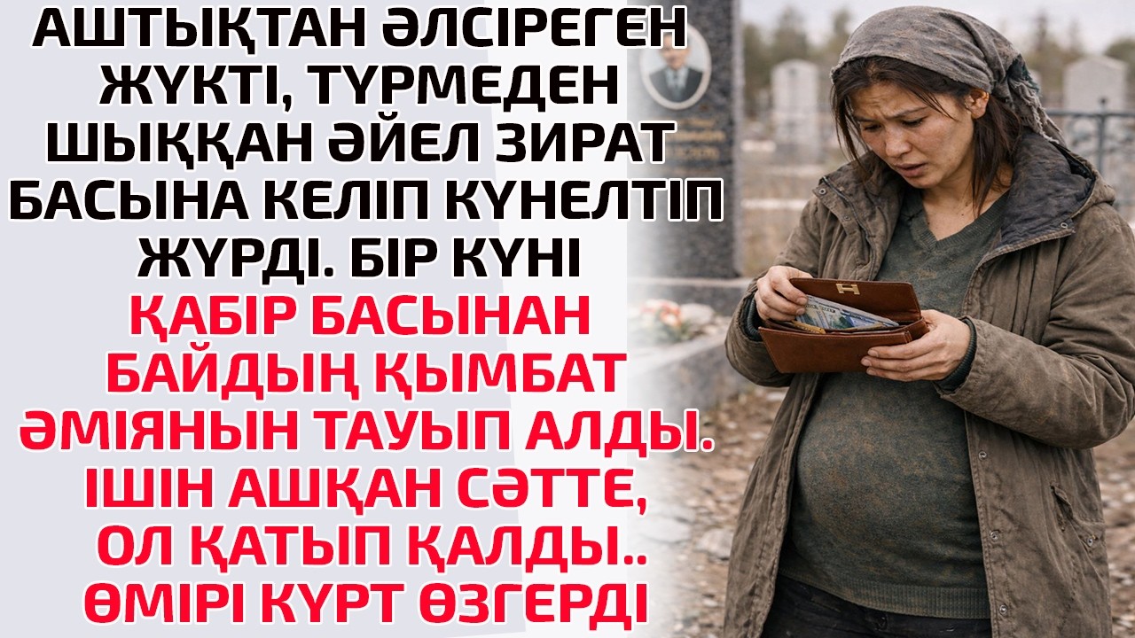 АШТЫҚТАН ӘЛСІРЕГЕН ЖҮКТІ, ТҮРМЕДЕН ШЫҚҚАН ӘЙЕЛ ЗИРАТ БАСЫНА КЕЛІП КҮНЕЛТІП ЖҮРДІ. БІР КҮНІ ҚАБІР БАС