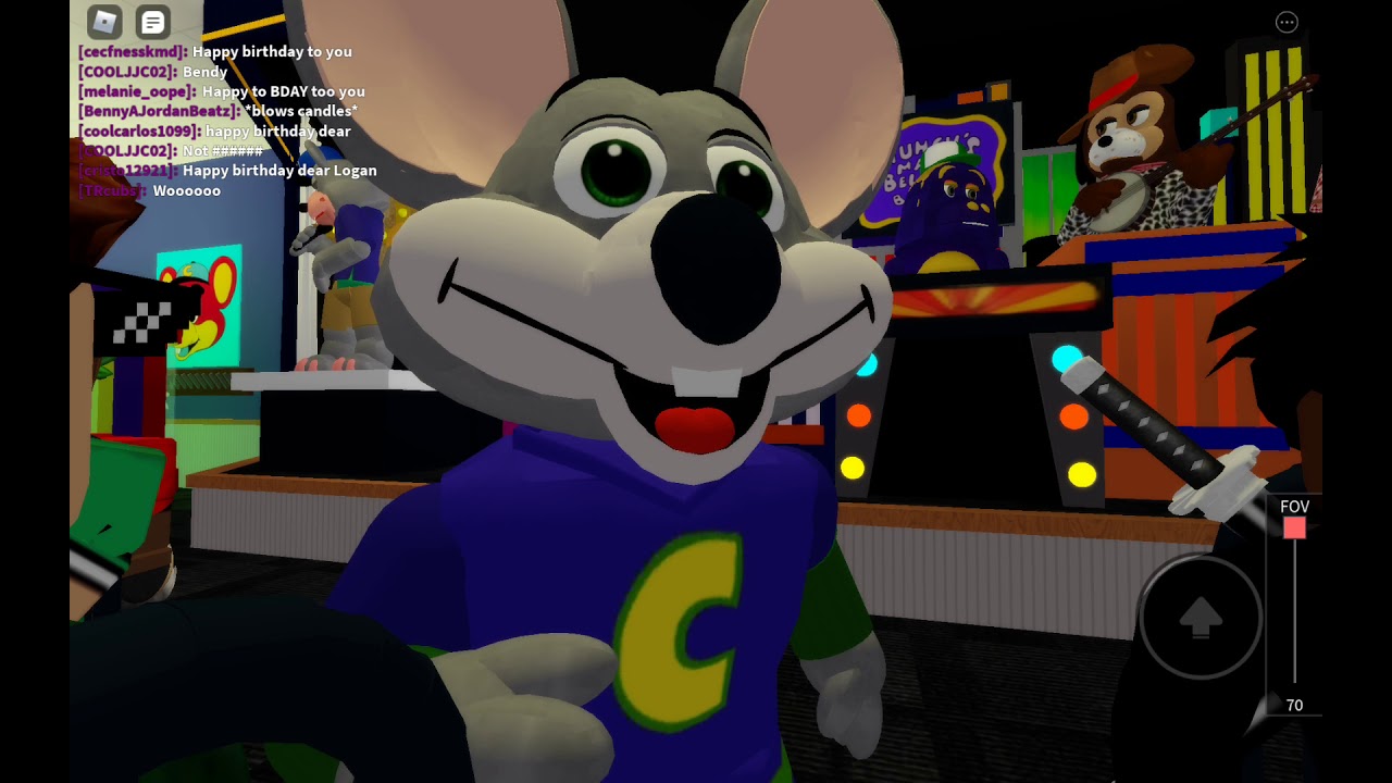 Roblox chuck e cheese Mississauga Ontario Celebrating Logan and Benny's birthday