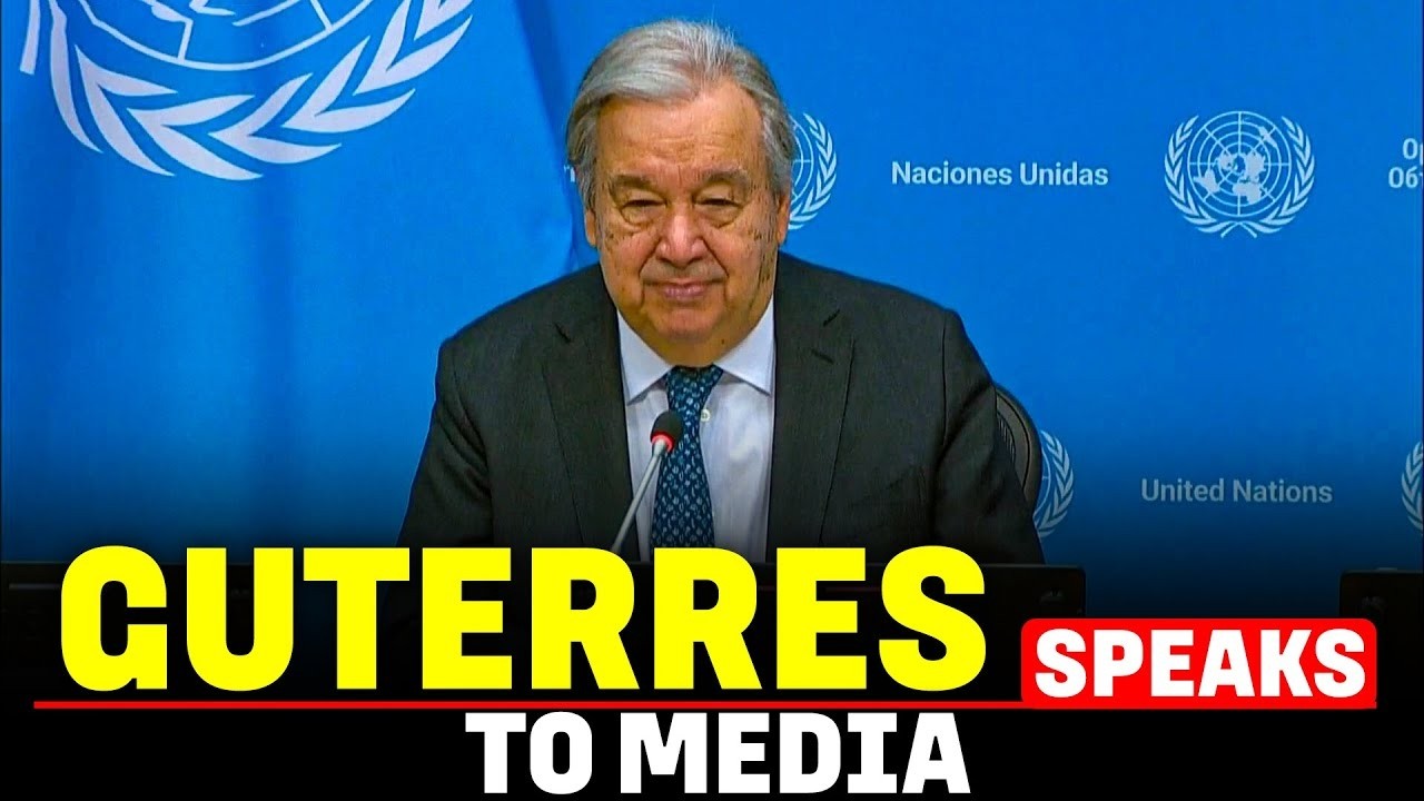 LIVE: UN Chief Antonio Guterres holds a press conference in Beirut, Lebanon | Israel – Iran War |USA