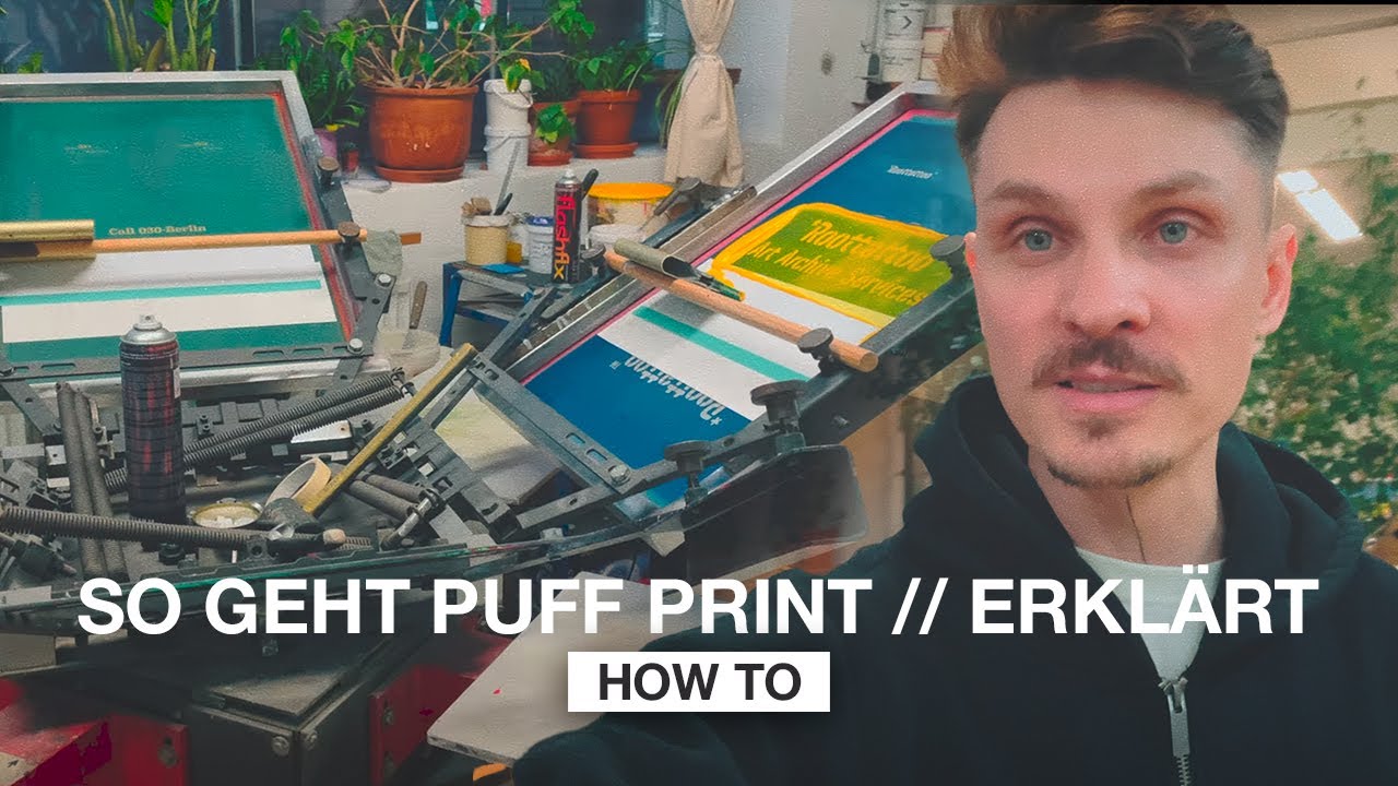 So geht Puff Print. Ich besuche meine Druckerei in Berlin. How To.
