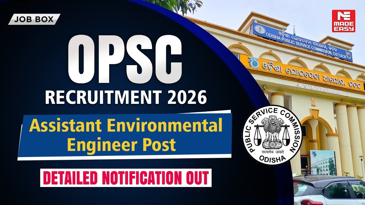 OPSC AEE Recruitment 2026 | 46 Civil Vacancies | Eligibility, Salary & Exam Pattern!