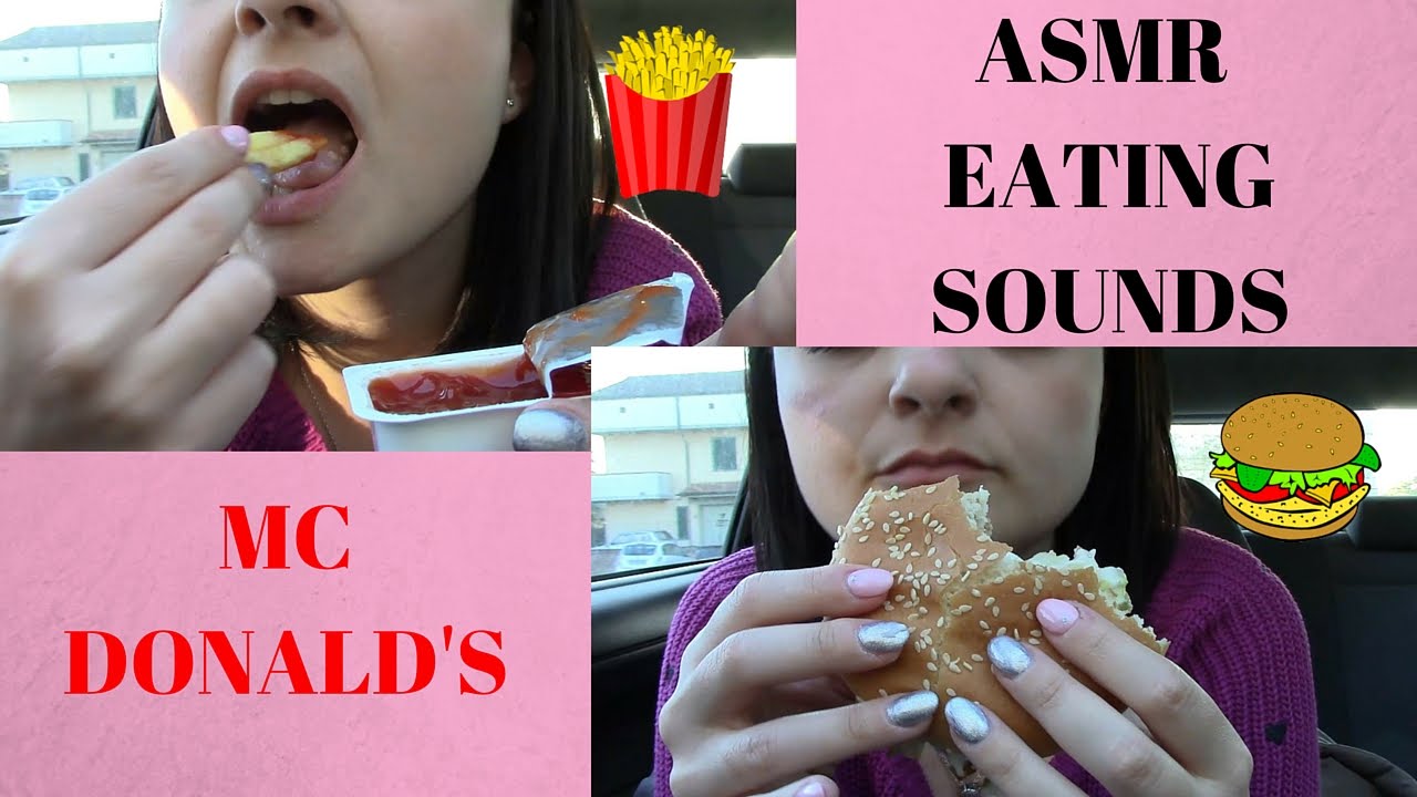 ASMR eating McDonald's🍔🍟 - Asmr eating sounds/ita whispering