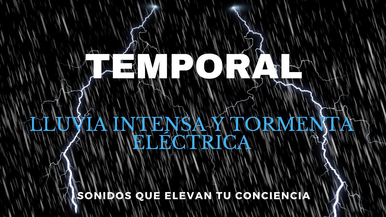 Beautiful Sound   Tormenta El&eacute;ctrica y Temporal   ASMR   Pantalla Negra